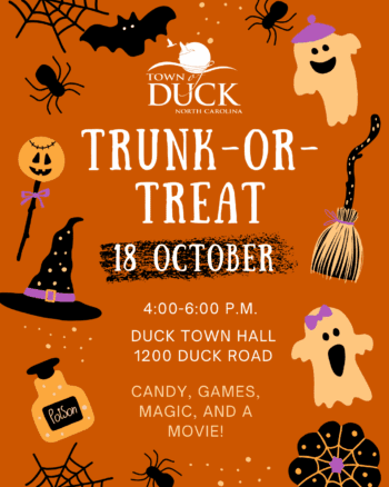 trick or treat in Duck, NC trunk or treat
